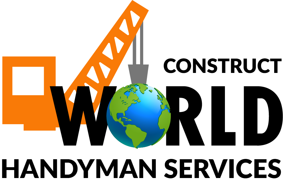 Logo Construct World Handyman Services Black